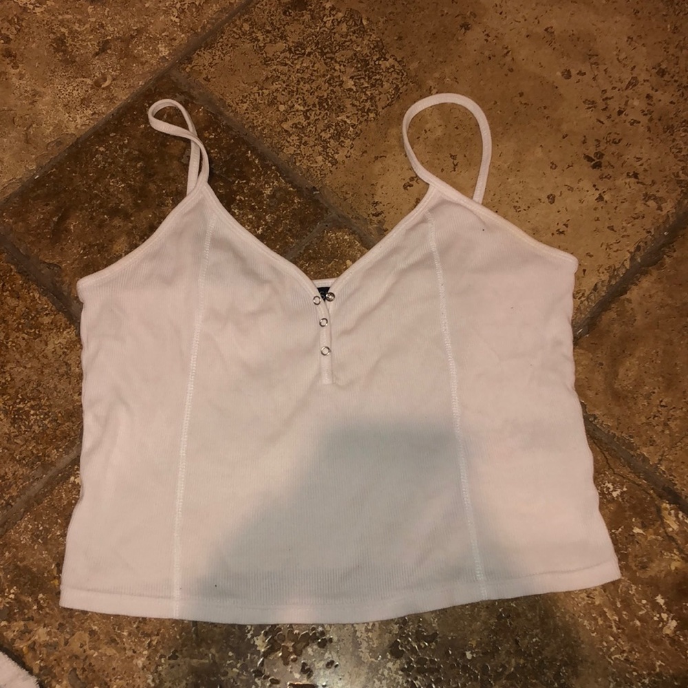 White crop top